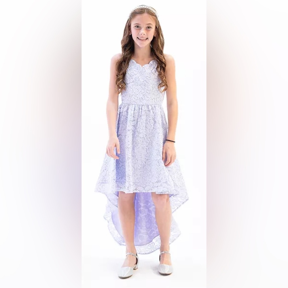 Rare Editions Big Girls Lavender Sequins Party Dress